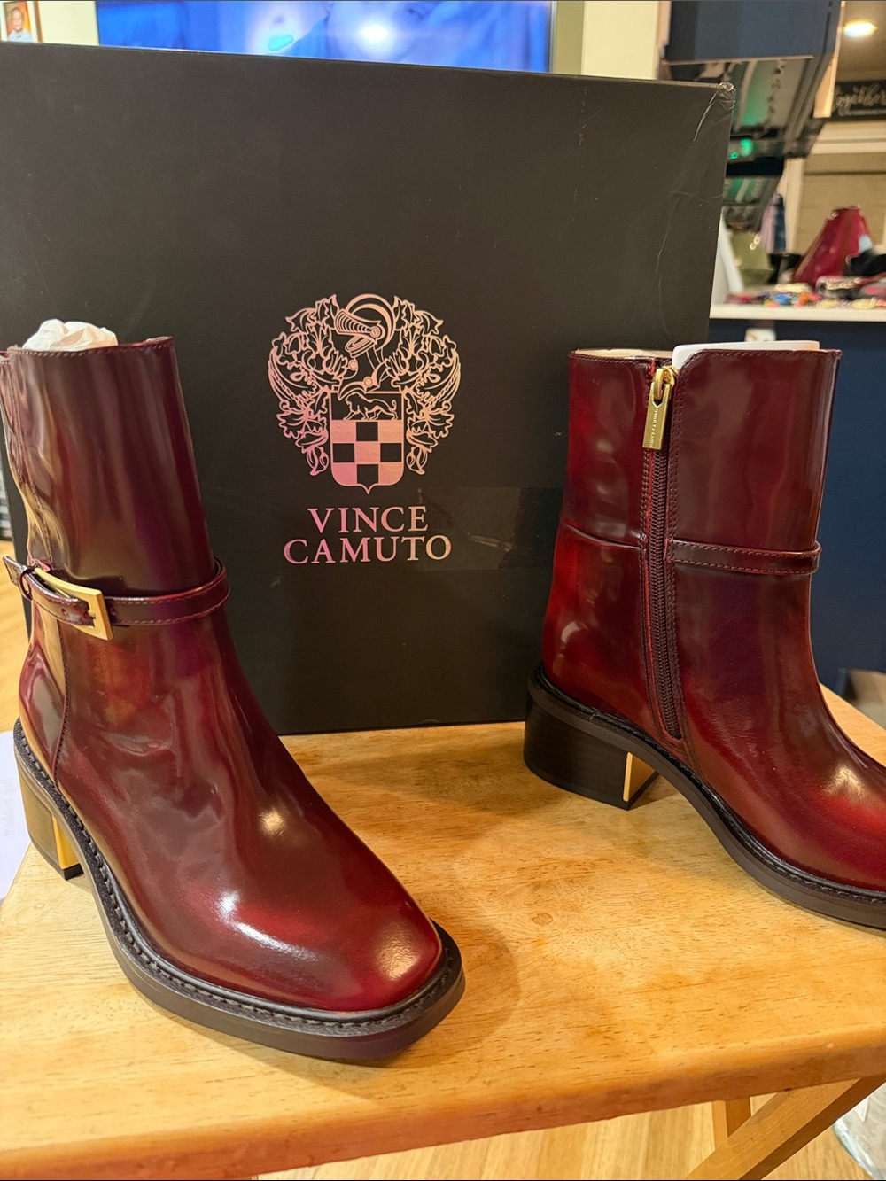 Vince Camuto Leather Chianti Ankle Boots. NO LOW BALL OFFERS.